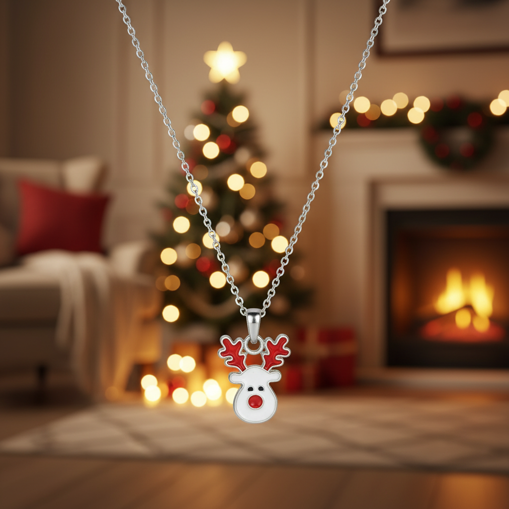 Geyik Charm Kolye ÖZEL HEDİYELİ