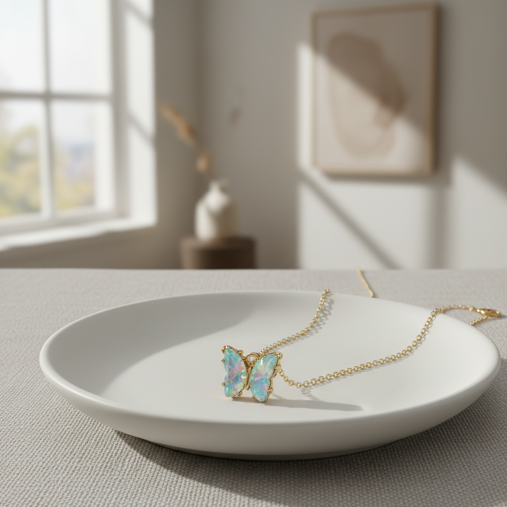 Şans Kelebeği Kolye