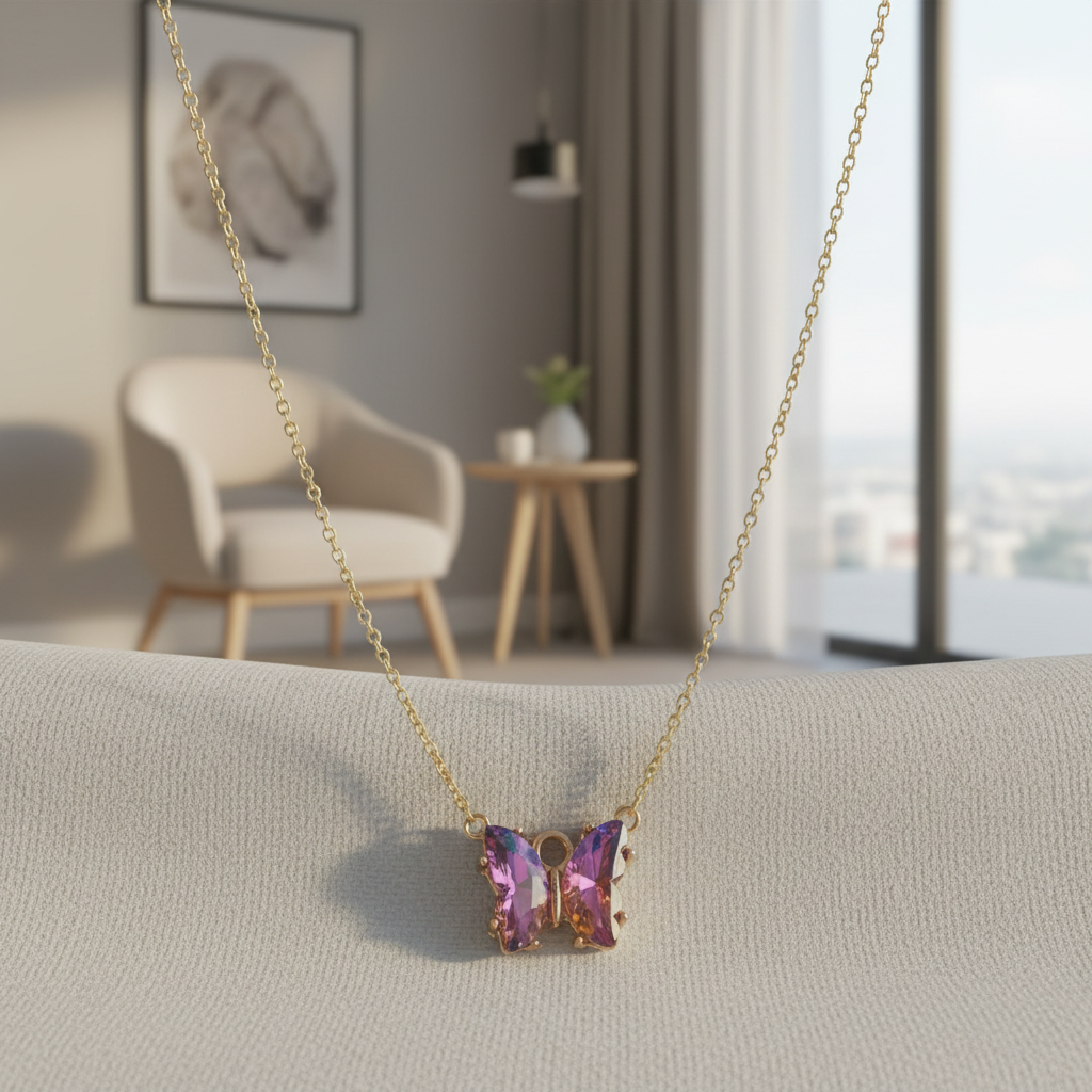 Şans Kelebeği Kolye