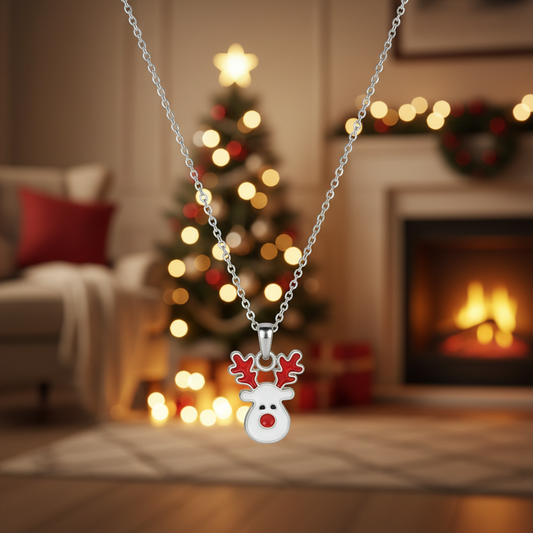 Geyik Charm Kolye ÖZEL HEDİYELİ