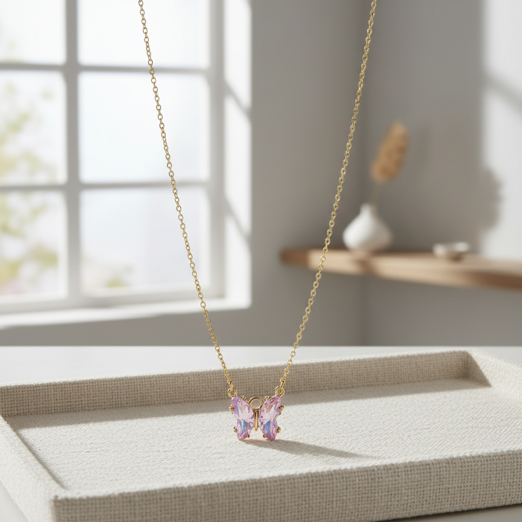 Şans Kelebeği Kolye