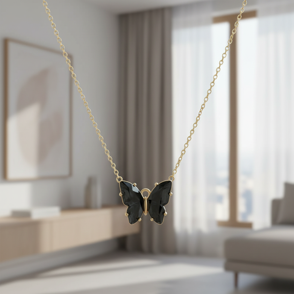 Şans Kelebeği Kolye