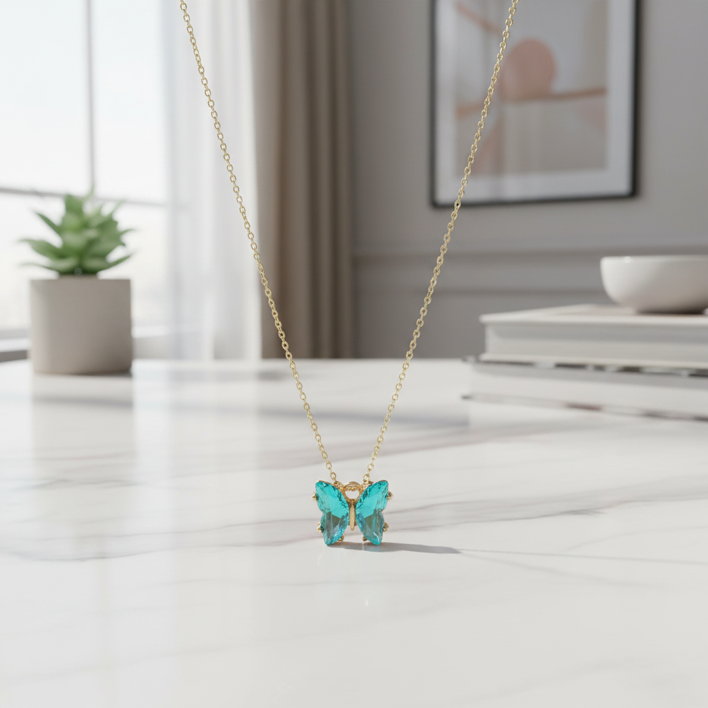 Şans Kelebeği Kolye